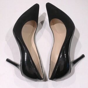 LK Bennett Pumps Black Suede & Patent Leather